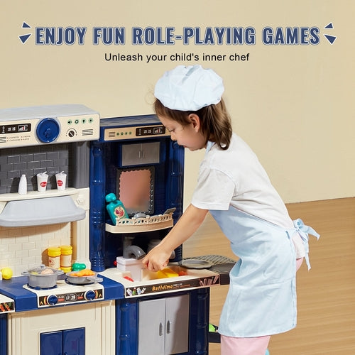 Christmas Gift VEVOR Kitchen Playset Kids Pretend Cooking Play Toy 74