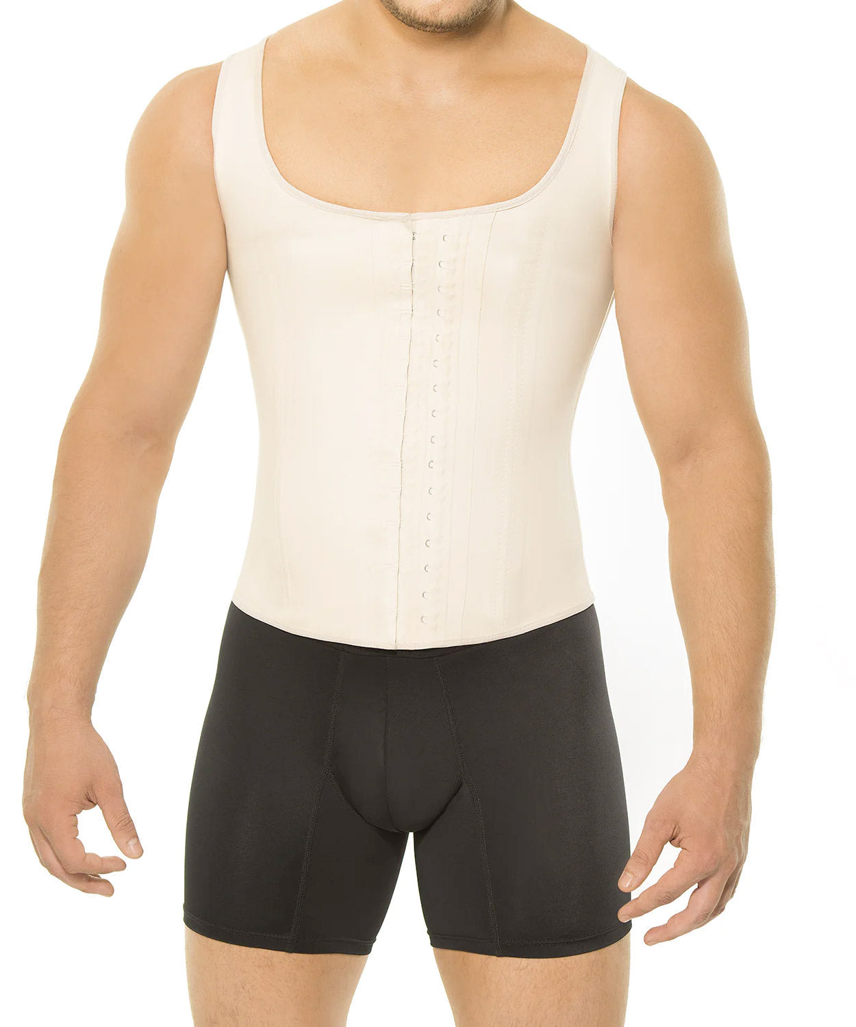 Faja masculina de látex tipo chaleco con control abdomen – Ann Chery 2033