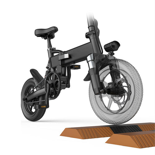 VoltStrider™ Compact 14 – Folding Urban E-Bike (36V, 250W, 20–30km