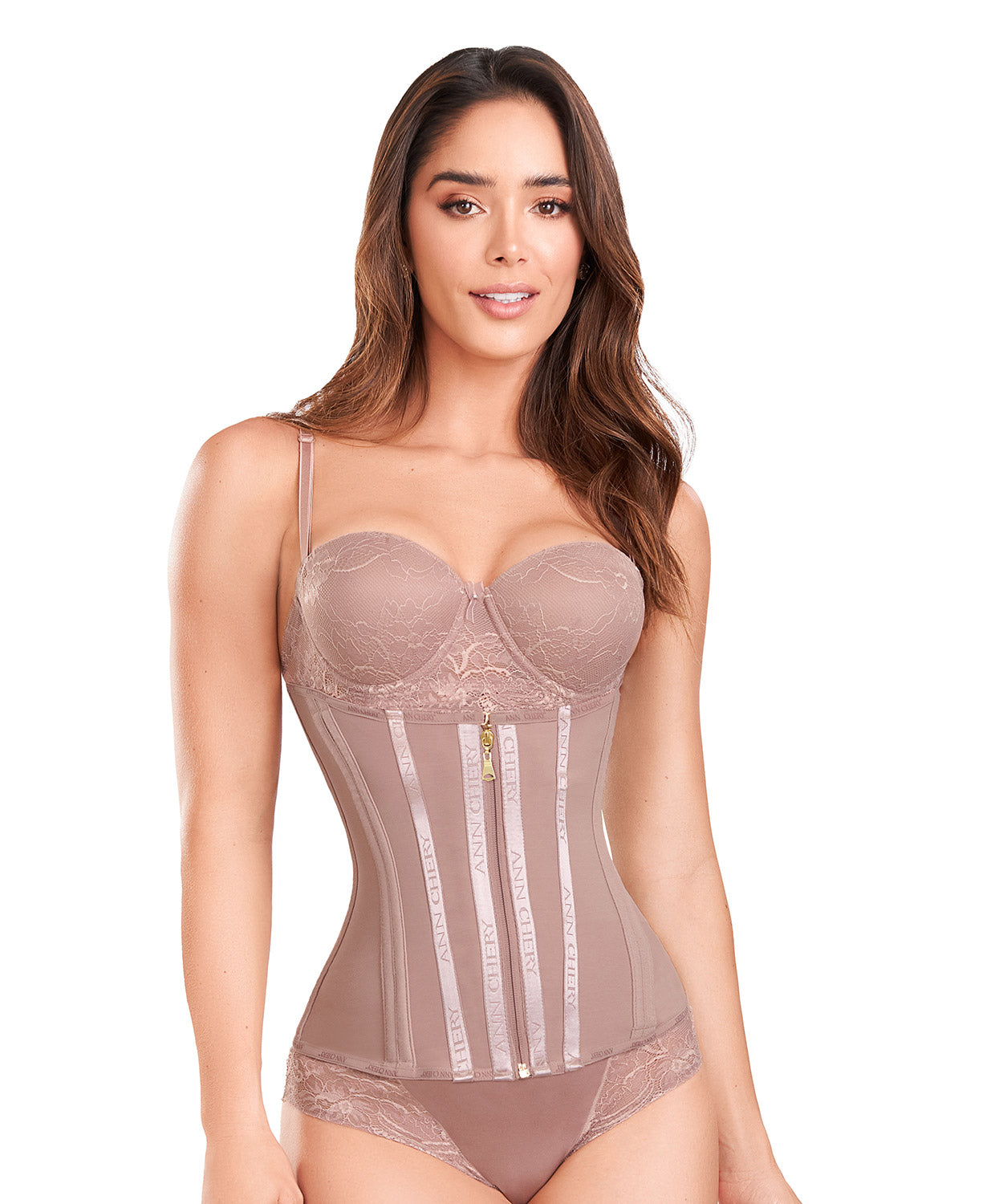 Cinturilla de látex 3 broches para moldear cintura tipo reloj de arena – Ann Chery 5280