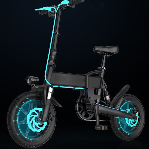 VoltStrider™ Compact 14 – Folding Urban E-Bike (36V, 250W, 20–30km