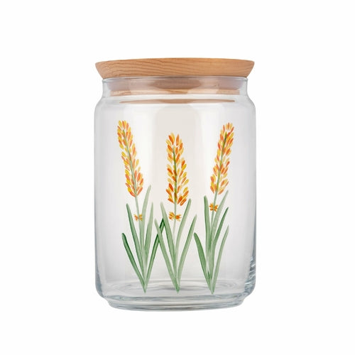 Le Lavande - Bocal en verre 1L peint à la main