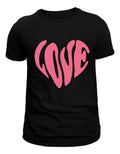 Men's Black T-Shirt – LOVE Print | Urban Minimalism