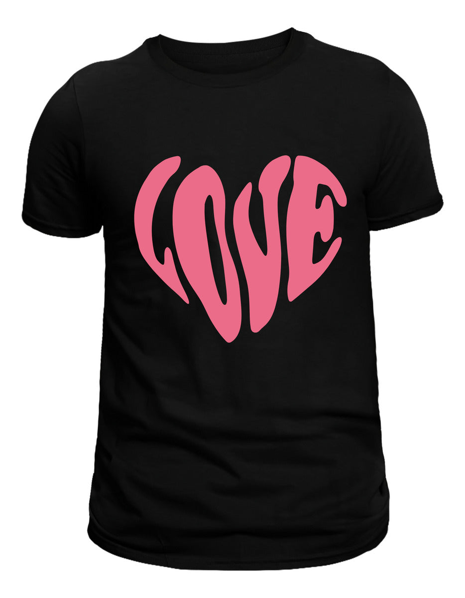 Men's Black T-Shirt – LOVE Print | Urban Minimalism
