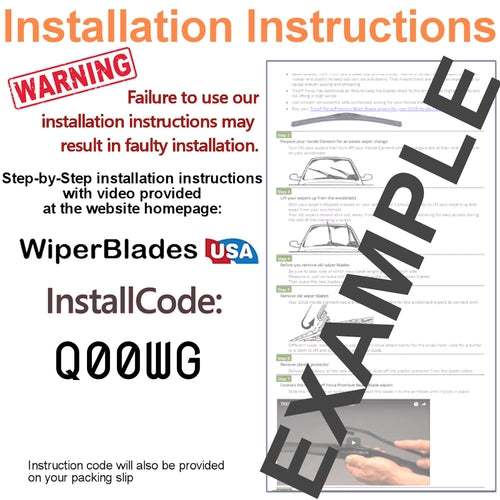 2019 Toyota Pruis AWD-e Wiper Blades w/2yr Warranty (Set of 3) w/Rear