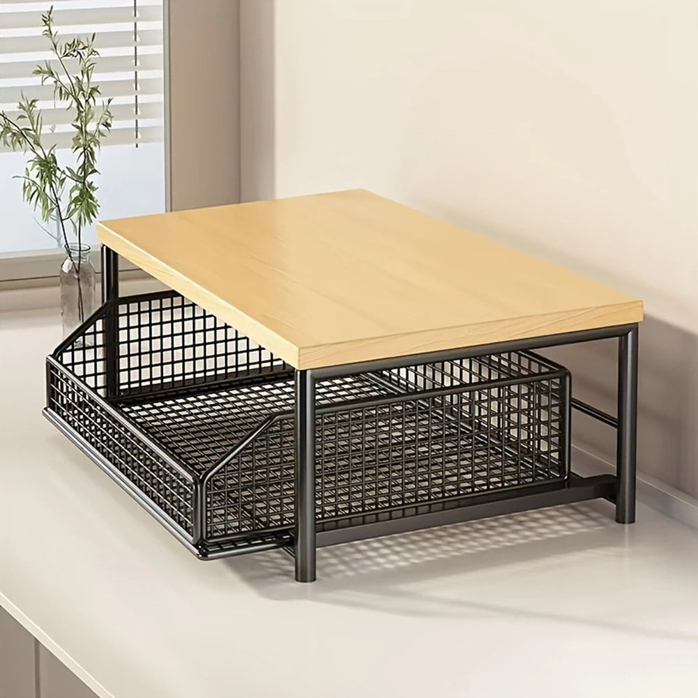 Kitchen Shelf Microwave Oven Rack Microwave Stand Countertop Kitchen Utensils Tableware Storage Organizer Shelves