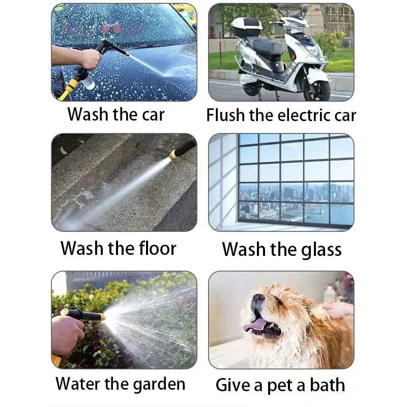 1 set/adjustable water pressure car wash hose with spray gun watering and vegetables,5-40m can be selected