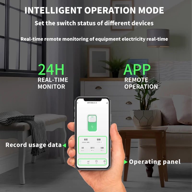 TUYA ZigBee Smart Circuit Breaker Smart Switch 1P 63A DIN Rail for Smart Home Wireless Remote Control WiFi Switch by APP Gangbei