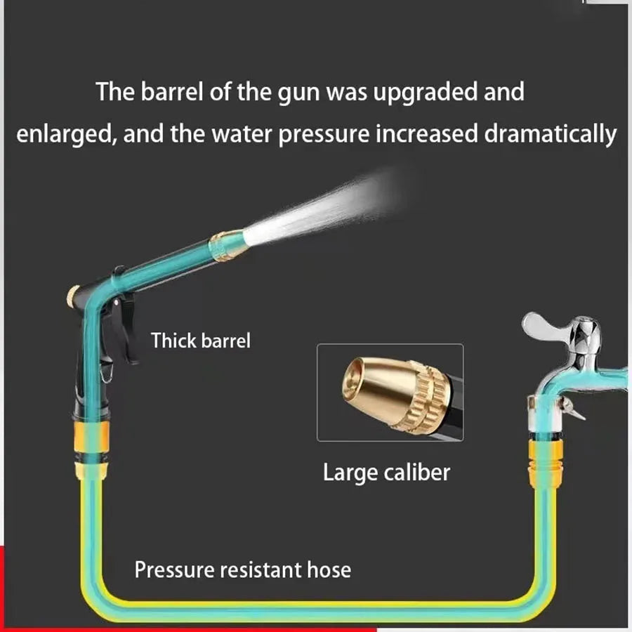 1 set/adjustable water pressure car wash hose with spray gun watering and vegetables,5-40m can be selected