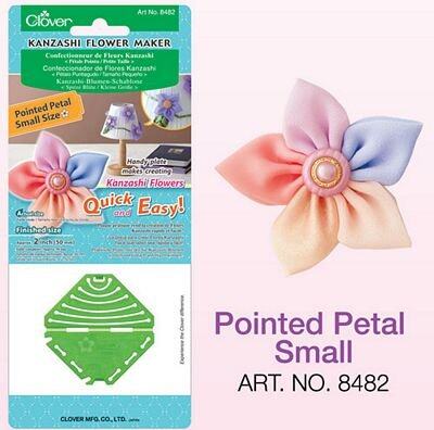 Clover 50mm Small Pointed Petal Kanzashi Flower Fabric Plastic Mold