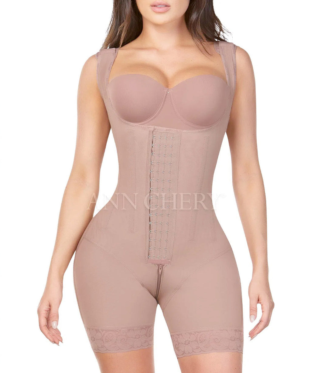 Faja short con 4 broches levanta glúteos y control abdomen – Ann Chery 5165