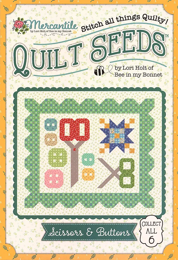 Patrón Tijeras y Botones de Lori Holt Colección Mercantil **llega en enero**