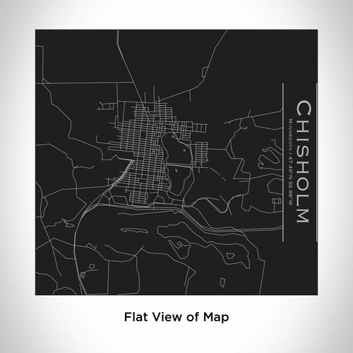 Chisholm - Minnesota Engraved Map Tumbler in Matte Black