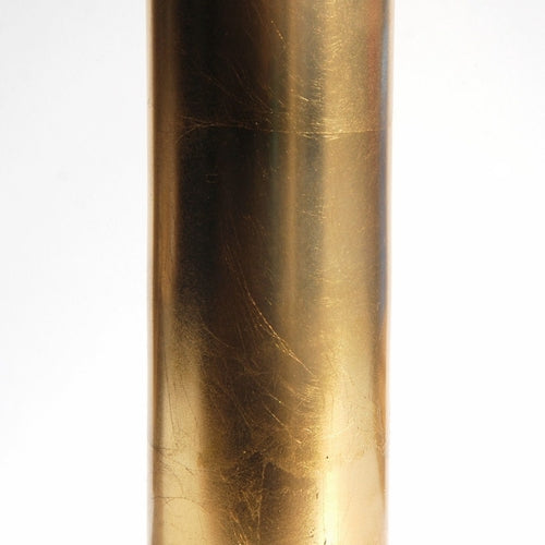 FLORA 20" Gold Gilded Glass Cylinder Vase