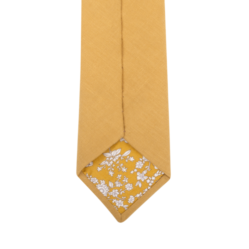 Mustard Linen Tie