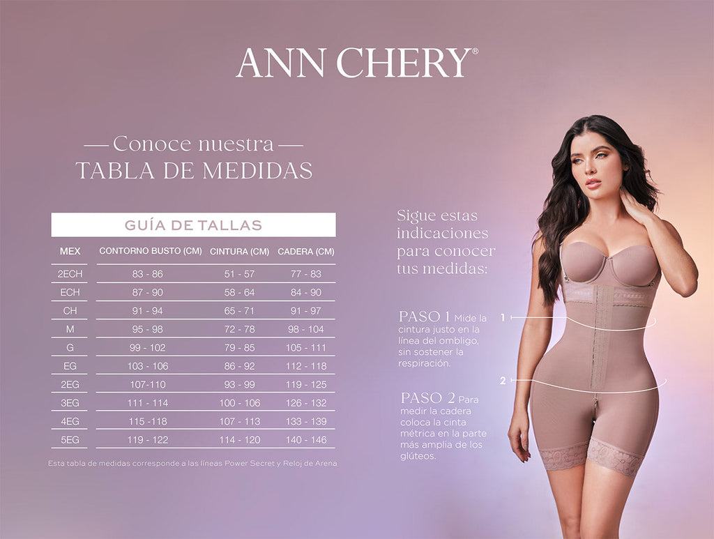 Faja strapless tipo short con control abdomen y efecto moldeador – Ann Chery 1040