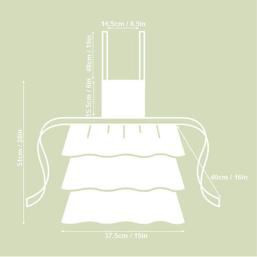 Kids Apron, Dark Floral 100% Cotton, Printed | Francine Black