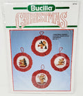 Kit de punto de cruz cuatro adornos de Ositos de Navidad Bucilla *Unico*